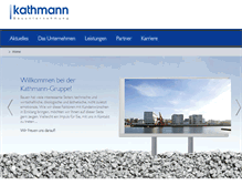 Tablet Screenshot of kathmann-bau.de